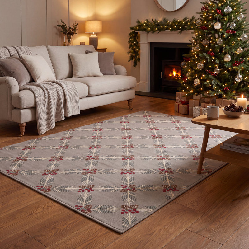 Tapis de Noël Kastamonu, Rectangle 4 pi 11 po x 18 pi 1 po