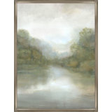 Lakeside Reflection III Framed Painting Canvas by Jacob Lincoln