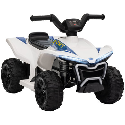 Kids ATV Quad, 6V Electric Four Wheeler with 1.6MPH Max Speed, Rechargeable Battery, Battery Powered Ride on Toy with Lights, Forward & Reverse for Toddlers
