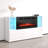 Camberlynn 63" Sideboard with Electric Fireplace, High Gloss Finish-1888556044