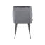 48.5cm H Velvet Upholstered Metal Side Chair-726720687