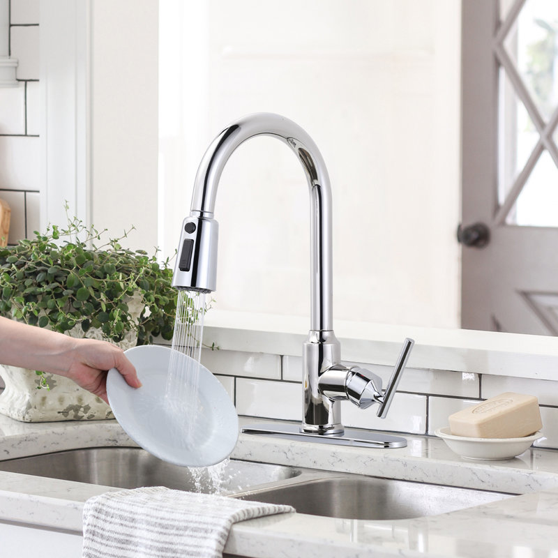 Pull Down Kitchen Faucet, Chrome