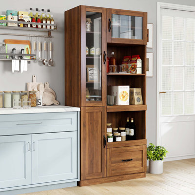 Buffet avec support à micro-ondes Farmhouse Kitchen