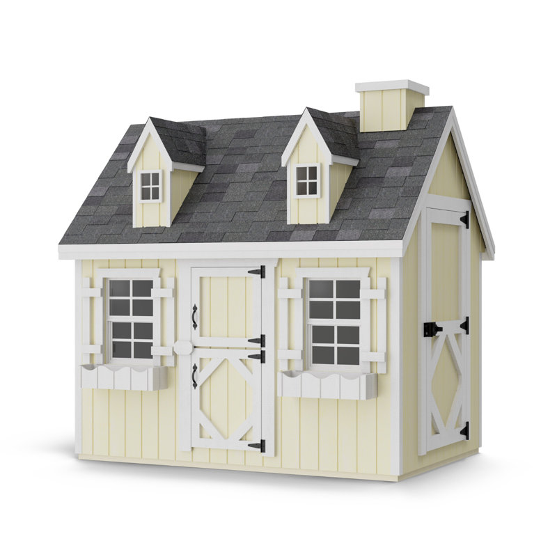 Cape Cod Outdoor Wood Playhouse, No, No, 4' x 6'