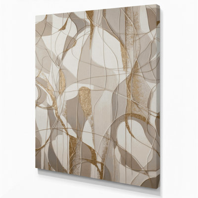 Abstract Shapes Gray Canvas Wall Art