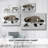Monochrome Bison I-Gallery Wrapped Canvas-1931144835