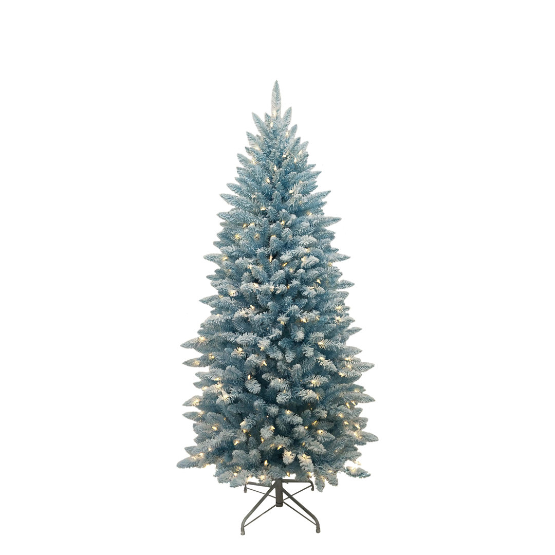 Künstlicher Weihnachtsbaum 213 cm Weiß mit 400 LED-Leuchten