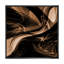 Art abstrait abstrait vague brune - art mural moderne sur toile-38727025-38727023