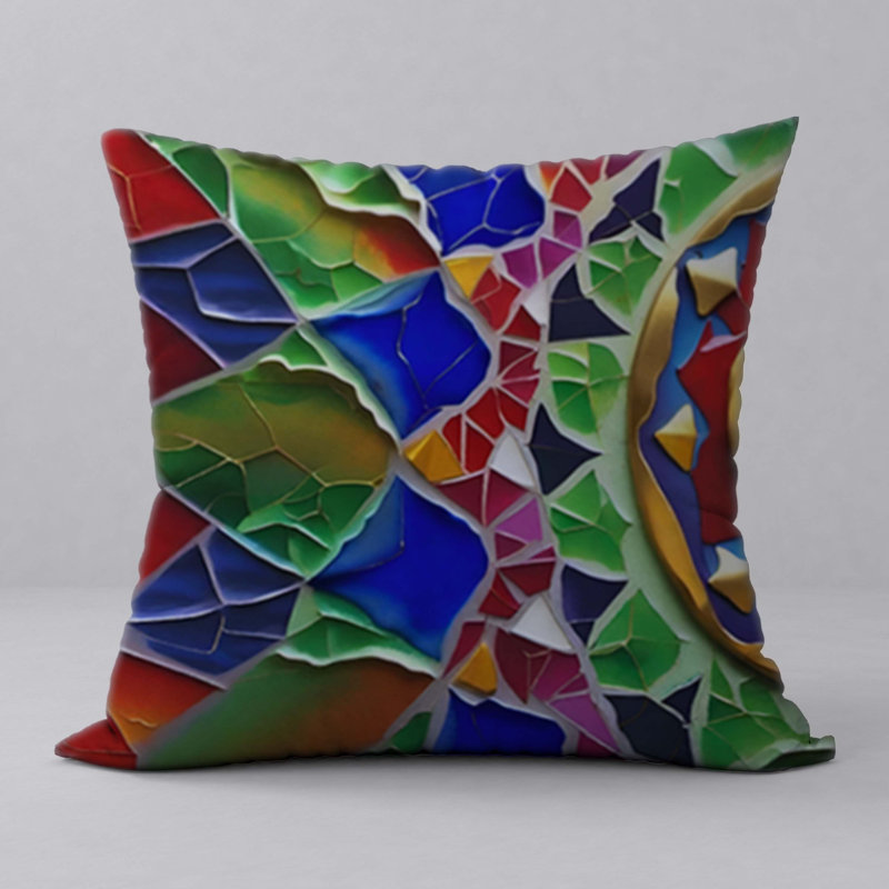 Oreiller New ManosMorenas, caractère et motifs vibrants / taille 22 po x 22 po