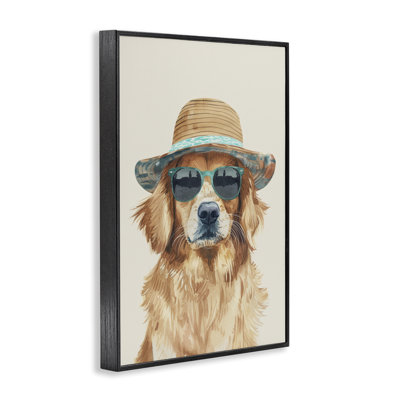 «Hipster Labrador Dog», estampe numérique par Petals Prints Design