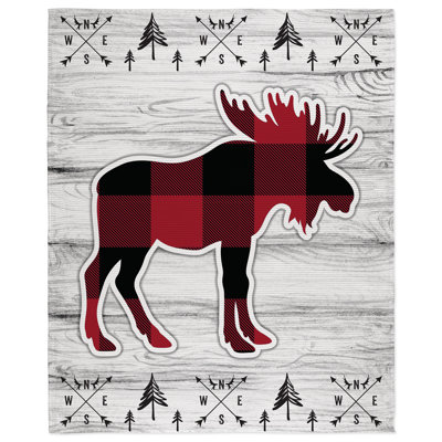  Jeté Flannel Buffalo Moose