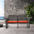 Leneve 55.9'' Wide Rectangle Steel Patio Sofa with Cushions
