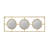 Stylish Wall Mirror With Multiple Convex Mirrors For A Unique And Functional Decor Piece