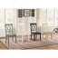 Ensemble de 2 chaises d'appoint décontractées à finition blanche en X-300203451