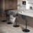 Birecree Swivel Upholstered Adjustable Height Counter Stool with Metal Frame-816903622