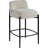 Brixen Upholstered Counter Stool with Metal Frame-537909004