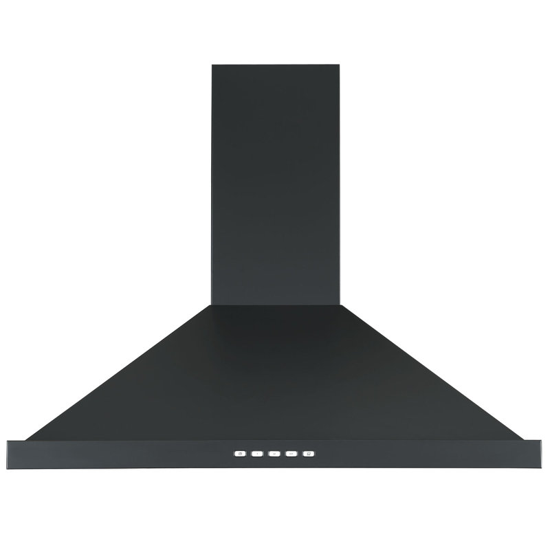 Hotte murale convertible 29 pouces 600 CFM en noir