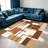 Chocolate Brown Modern area rugs for Living Room, Soft and Comfortable, Suitable for all seasons, easy to maintain, machine washable Indoor floor mat, Under Table Farmhouse suitable for Bedroom, Dining Room, Study,  Balcony, Home Decor Patio-1885974392