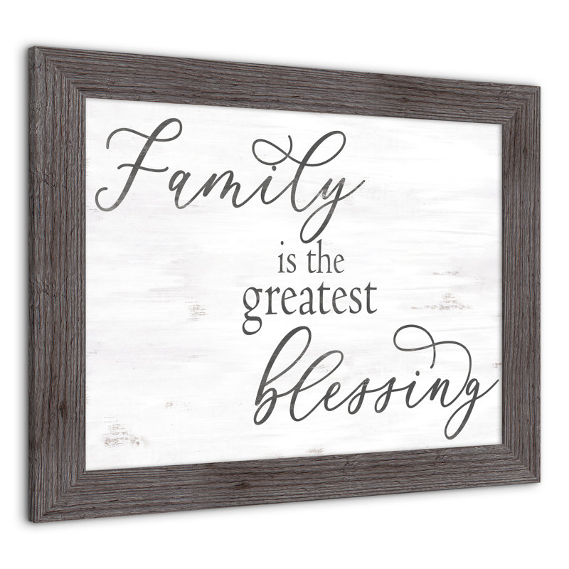 «Family Blessing», reproduction encadrée, H 16 po x l 20 po x P 0,75 po