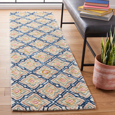 Rubalcava Hand Tufted Wool And Cotton Geometric Rug