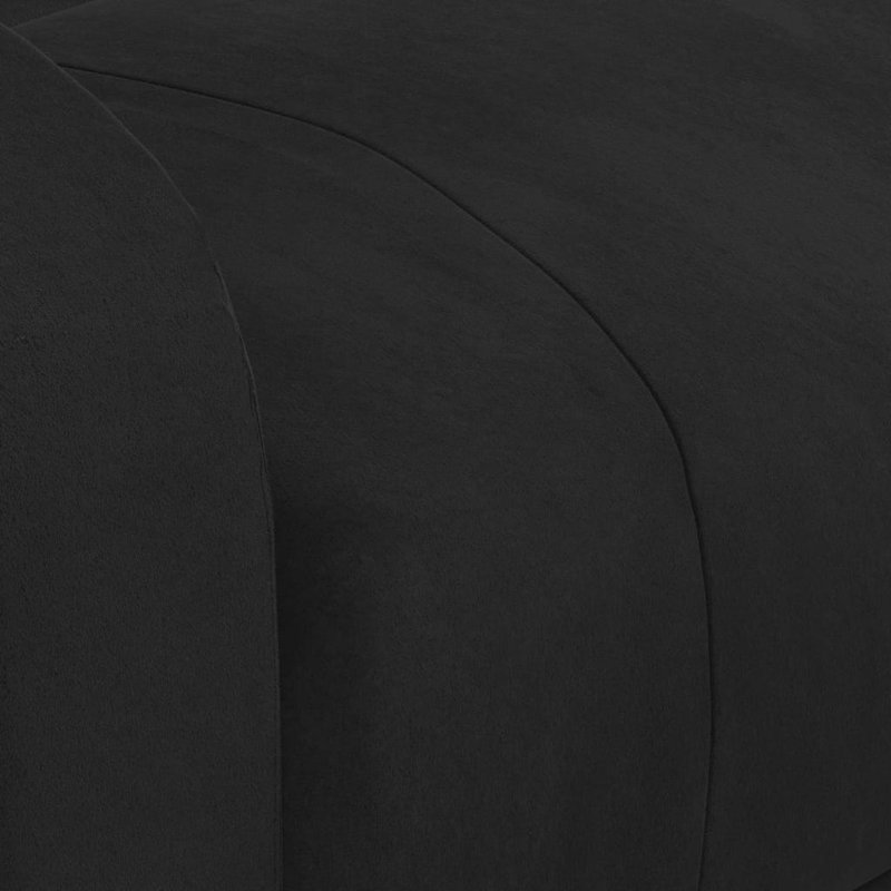 Recliner Chair Velvet, Black Velvet