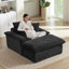 Méridienne surdimensionnée de 52 po à compression moderne pour l'intérieur, avec repose-pieds et coussins-583875327