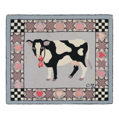 One-of-a-Kind 2’11”x3’6” 1920s Wool Area Rug