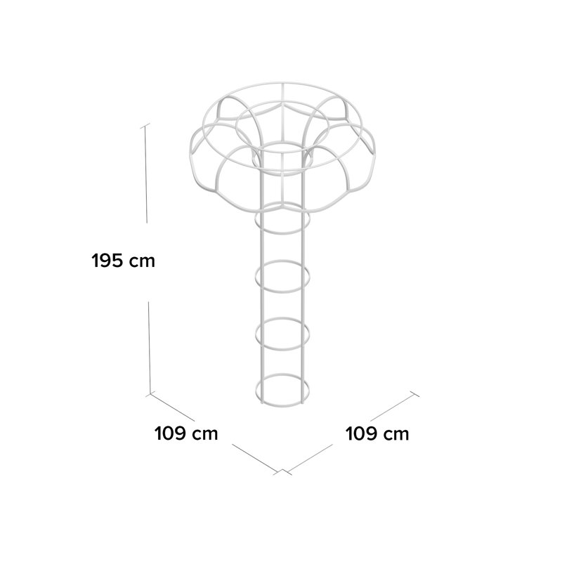 Roseland 195cm H x 109cm W Steel