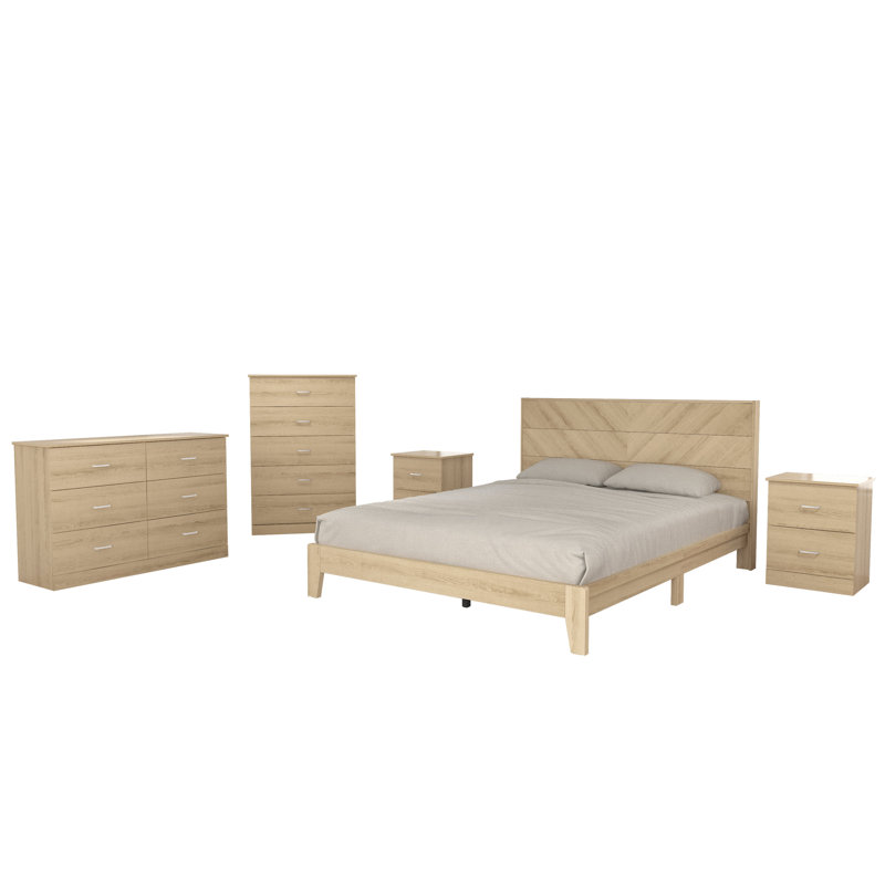 Curtis 5 Piece Bedroom Set, Queen