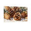 Ensemble de 3 impressions sur toile de Noël, pinecones et épinette-83315490