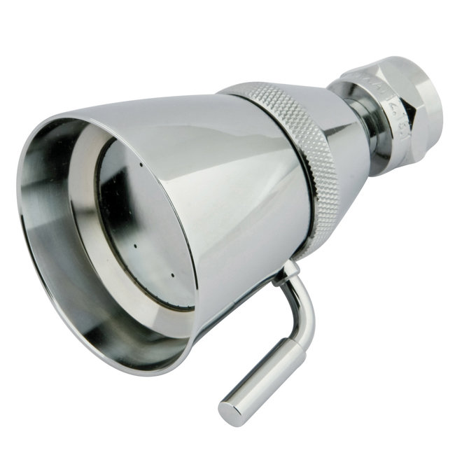 Pomme de douche à jet rond en laiton 2-1 / 4 po Kingston, Chrome poli