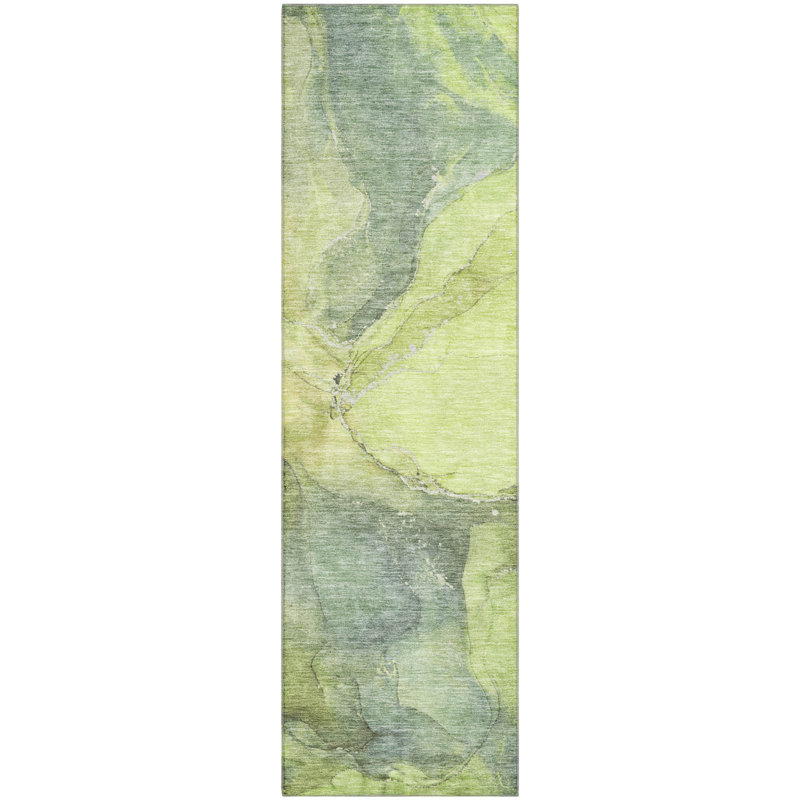 Premium Machine Washable Mayfield AMF1781 Contemporary Rug, Runner 2'3" x 7'6"