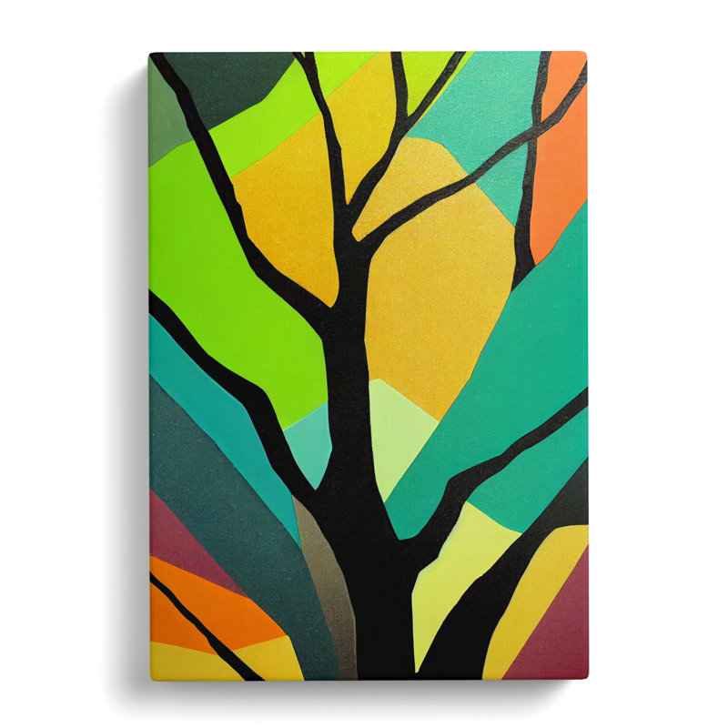 CAN-V0523-2548X Tree Abstract In Colour Vol.9 - Wrapped Canvas Print, 76cm H x 50cm W x 3cm D
