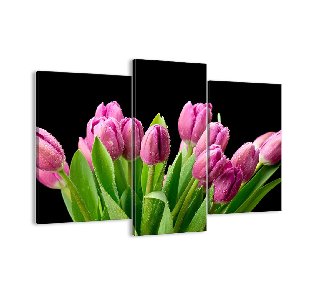 3-tlg. Leinwandbilder-Set - Fotografie „Lilac Joy of Spring”