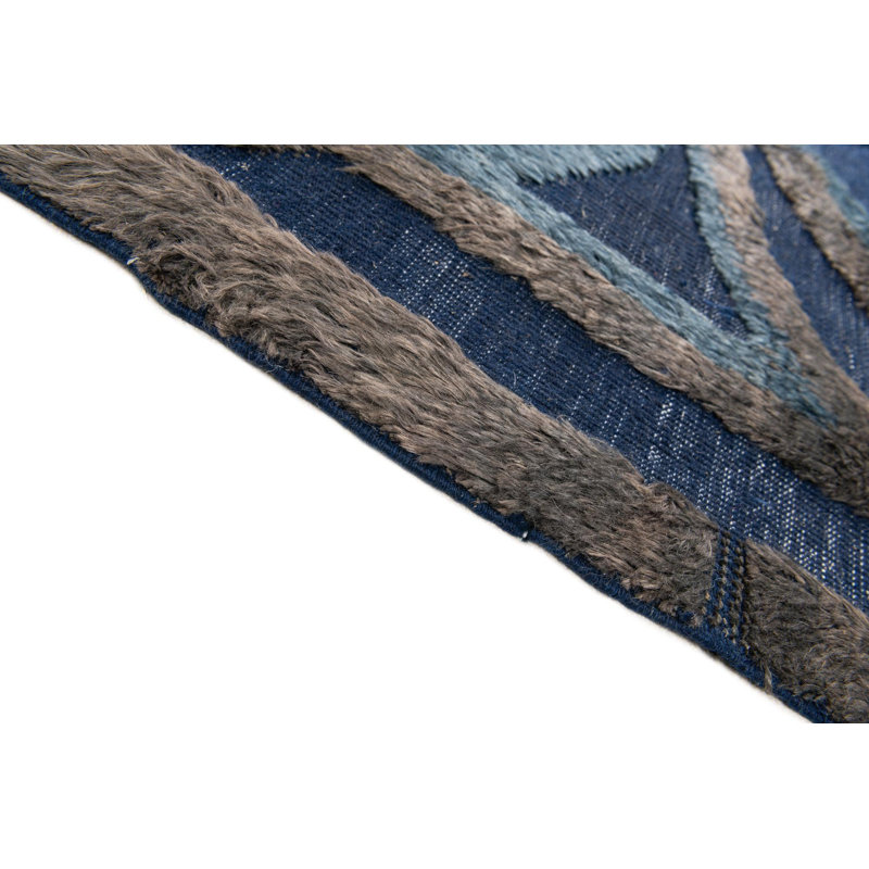 Kalmanovitz Navy Blue Rug