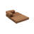 Luxury 2-Seat Sofa, 55.1 x 29.5 x 37.4 inches | 100% Chenille Fabric, Eco-Friendly, Soft Foam Cushions for Comfort | Bed Size: 74.8 x 55.1 inches | Elegant Brown Color, Perfect for Living Room or Den-105526616