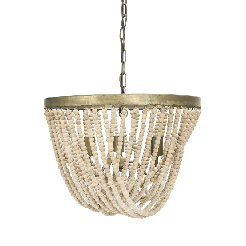 Lustre géométrique unique à 3 lumières Eljon, Blanc