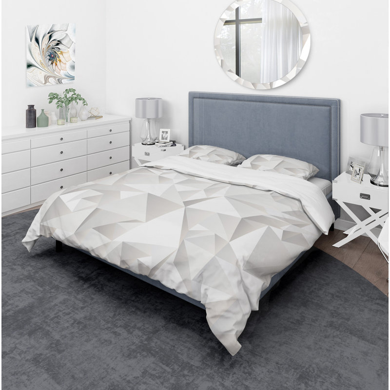 Ensemble de housse de couette scandinave, Housse de couette double / grand + 2 taies