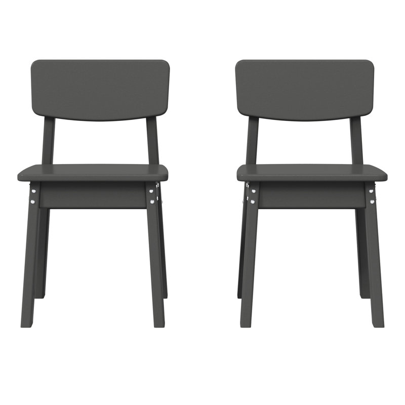 Kids Outdoor Dining Chair, Gray