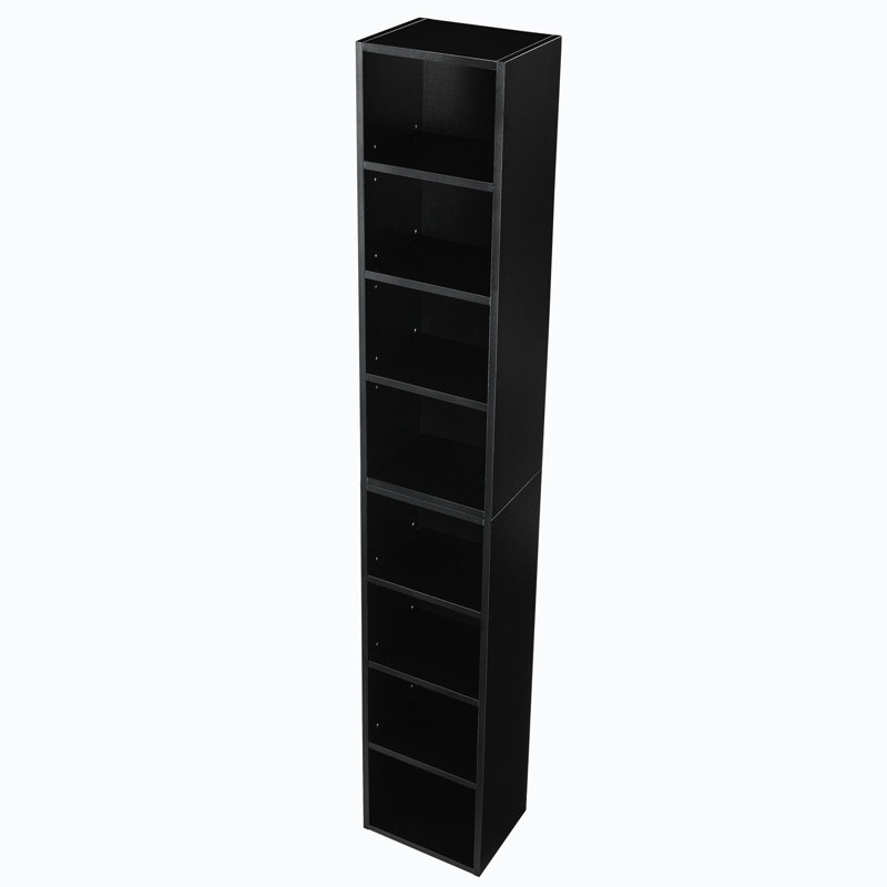 Rangement en coin pour salle de bain Acubens, Noir