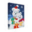 Art sur toile «Bachelor MAKikO, famille d'ours polaires avec cadeaux»-104292815