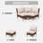 Salem Wicker Outdoor Patio Conversation Furniture Sectional Set with Cushions-98042695