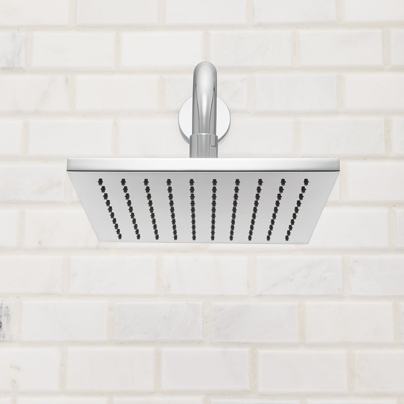 Kubos 2.5 GPM Rain Shower Head, Polished Chrome, 2.5