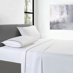 Ensemble de draps 100% satin de coton 233 fils Hotel Tencel