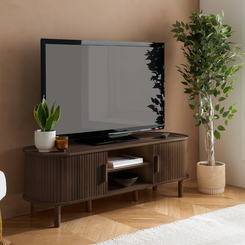 Suire TV Stand for TVs up to 60", Walnut