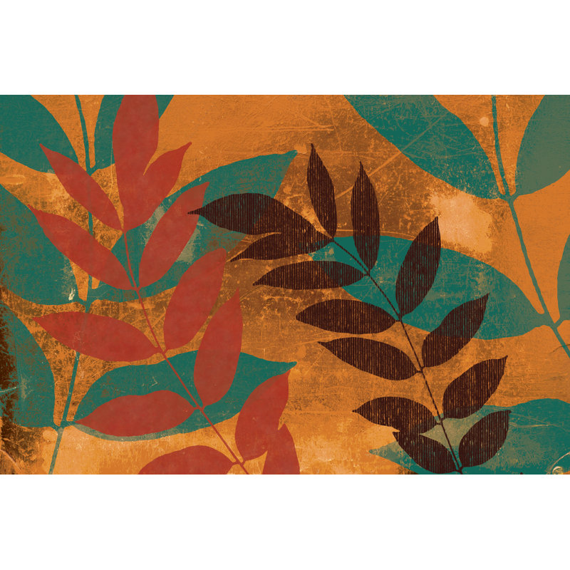Leaf Collage 3 - Wrapped Canvas Art Prints, 20cm H x 30cm W