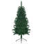 Arbre de Noël artificiel demi-rond vert et arbres de Noël de 5 pi avec rangement combiné