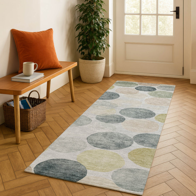 Premium Machine Washable Jakiyra AMF1898 Geometric Rug, Runner 2'3" x 7'6"