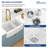 33'' L Double Bowl Ceramic Kitchen Sink
