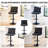 Swivel Adjustable Height Bar Stool with Backs & Wide Seat Cushion (Set of 4)-907097220-907097223